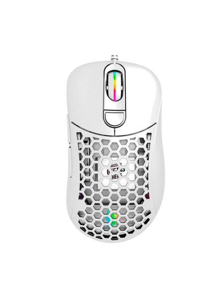 MOUSE VSG AQUILA AIR WHITE BRILLANTE ( VG-M550-WHT-GLO ) GAMING | 16K DPI | SENSOR PMW3389 | LED-RGB