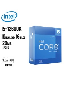 PROCESADOR INTEL CORE I5-12600K 3.70GHZ (BX8071512600K)