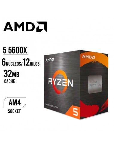 PROCESADOR AMD RYZEN 5 5600X (100-100000065BOX) 3.7GHZ | AM4