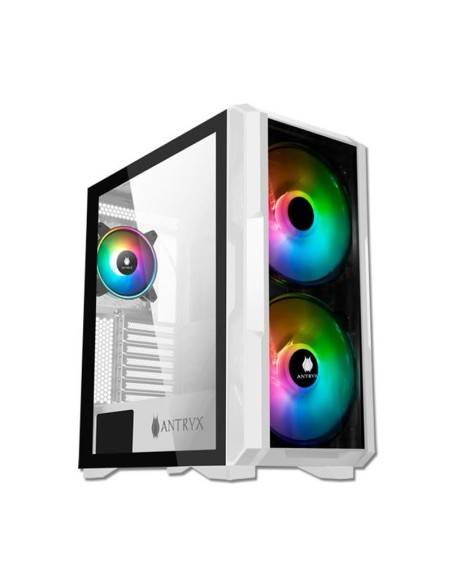 CASE ANTRYX FX CRUISER WHITE MESH  ( AC-FX573W ) | VIDRIO TEMPLADO | 3 FAN ARGB