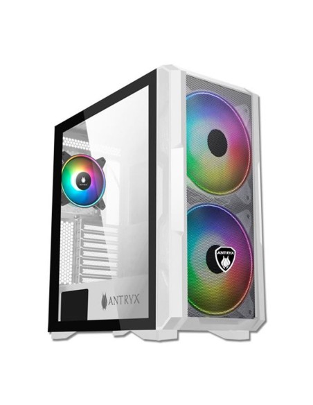 CASE ANTRYX FX CRUISER WHITE MESH  ( AC-FX573W ) | VIDRIO TEMPLADO | 3 FAN ARGB