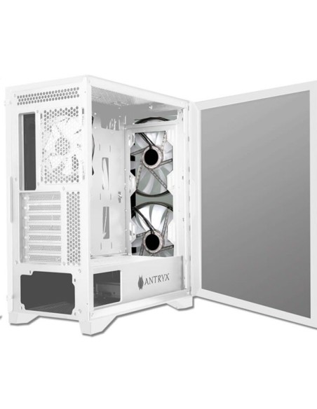 CASE ANTRYX FX CRUISER WHITE MESH  ( AC-FX573W ) | VIDRIO TEMPLADO | 3 FAN ARGB