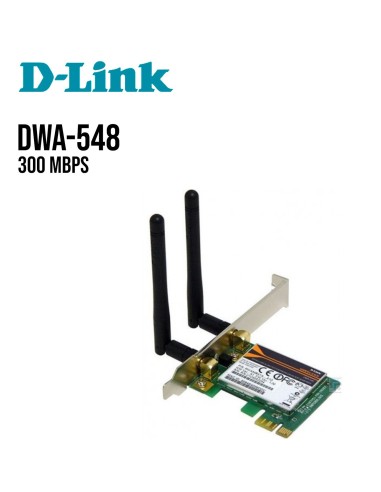 Tarjeta de Red D-LINK Inalámbrico PCI-E, DWA-548, 300Mbps, Wireless N