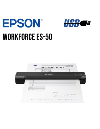 ESCANER PORTATIL EPSON WORKFORCE ES-50 USB 2.0