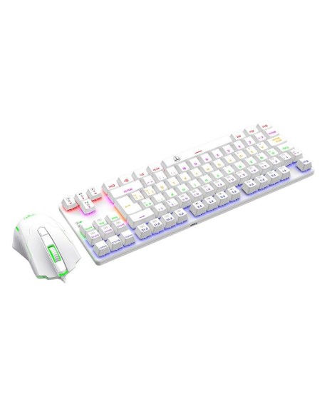 KIT T-DAGGER ADVANCE FORCE TGK313 - TGM206 WHITE ( T-TGS005W-RD ) GAMING | SWITCH RED | LED-RGB