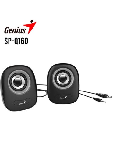 PARLANTE GENIUS SP-Q160 ( 31730027400 ) USB POWER - 6W - IRON GREY/BLACK