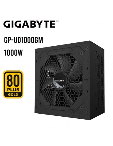 FUENTE DE PODER GIGABYTE 1000W ( GP-UD1000GM ) 80PLUS GOLD | FULL MODULAR | NEGRO