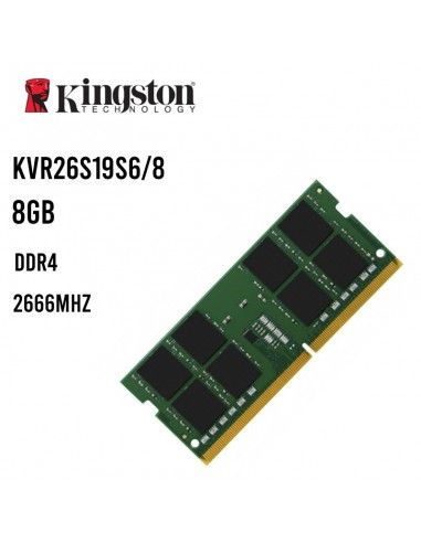 MEMORIA SODIMM KINGSTON 8GB DDR4 2666MHZ (KVR26S19S6/8)