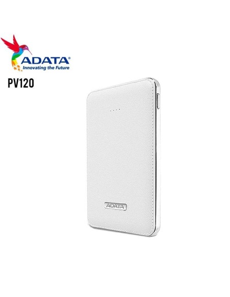 POWER BANK ADATA RECARGABLE 5100 MAH PV120 BLANCO APV120-5100M-5V-CWH
