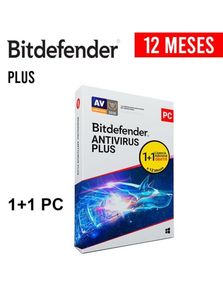 ANTIVIRUS BITDEFENDER 1 + 1 PC PLUS ( B110110058 )12 MESES