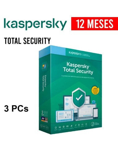 ANTIVIRUS KASPERSKY TOTAL SECURITY 3 PCS 12 MESES