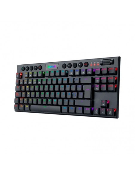 TECLADO GAMER REDRAGON HORUS TKL ( K621-RGB SP ) LED-RGB | USB TYPE-C | WIRELESS | SWITCH RED | BLACK