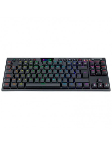 TECLADO GAMER REDRAGON HORUS TKL ( K621-RGB SP ) LED-RGB | USB TYPE-C | WIRELESS | SWITCH RED | BLACK