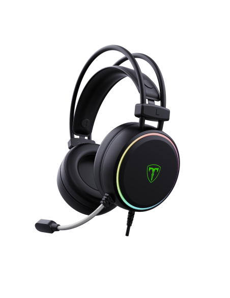 AUDIFONO T-DAGGER SONA BLACK 7.1 VIRTUAL ( T-RGH304 ) GAMING | LED-RGB