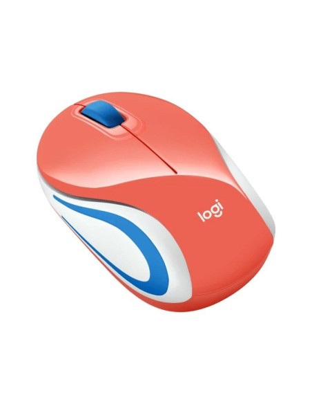 MOUSE LOGITECH M187 (910-005362) CORAL WIRELESS