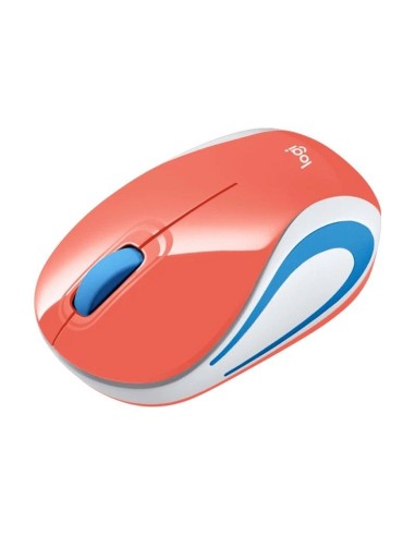 MOUSE LOGITECH M187 (910-005362) CORAL WIRELESS
