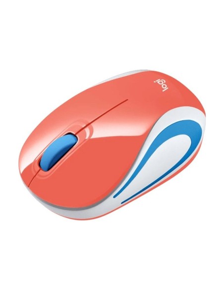 MOUSE LOGITECH M187 (910-005362) CORAL WIRELESS