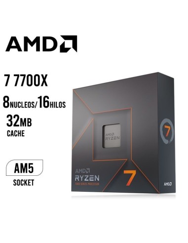 PROCESADOR AMD RYZEN 7 7700X 4.5GHZ - 32MB | AM5 (100-100000591WOF)
