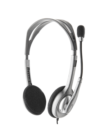 AUDIFONO C/MICROFONO  LOGITECH H111 SILVER
