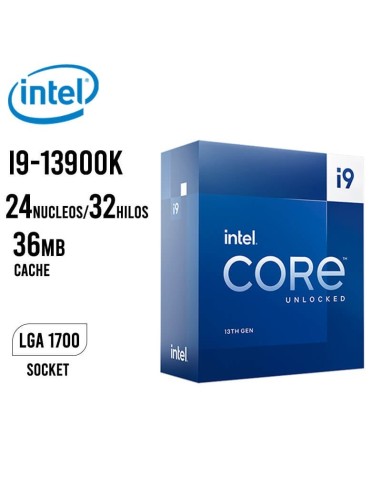 PROCESADOR INTEL CORE I9-13900K 3.0 GHZ 36MB CACHE ( BX8071513900K ) LGA 1700
