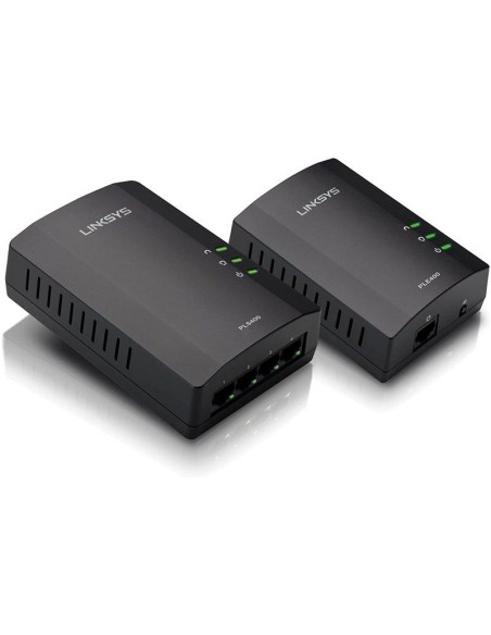 ADAPTADOR DE RED KIT POWERLINE LINKSYS AV 4 PUERTOS PLSK400