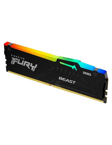 MEMORIA RAM KINGSTON 16GB/5600MHZ DDR5 FURY BEAST ( KF556C40BBA-16 ) NEGRO | LED-RGB