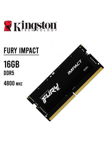 MEMORIA SODIMM KINGSTON 16GB/4800MHZ FURY IMPACT ( KF548S38IB-16 ) DDR5