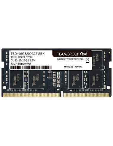 MEMORIA SODIMM TEAMGROUP 16GB/3200MHZ ELITE (...