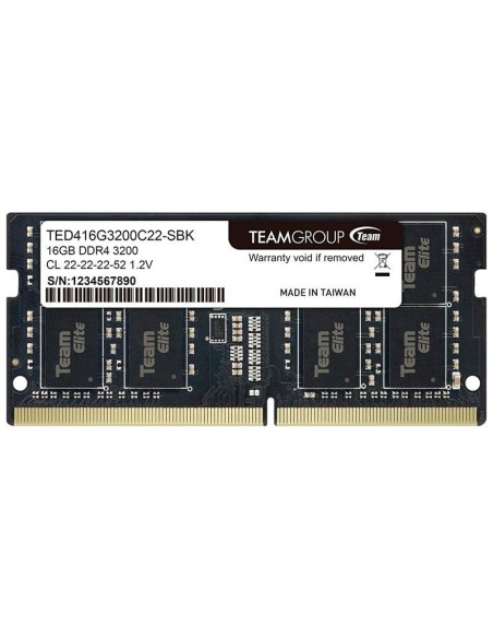 MEMORIA SODIMM TEAMGROUP 16GB/3200MHZ ELITE ( TED416G3200C22-SBK )