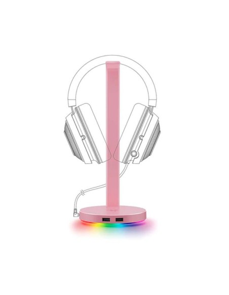SOPORTE PARA AUDIFONOS RAZER  V2 CHROMA USB 3.1 HUB QUARTZ (RC21-01510200-R3M1)