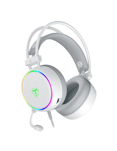 AUDIFONO T-DAGGER SONA WHITE 7.1 VIRTUAL ( T-RGH304W ) GAMING | LED-RGB