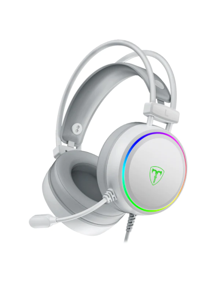 AUDIFONO T-DAGGER SONA WHITE 7.1 VIRTUAL ( T-RGH304W ) GAMING | LED-RGB