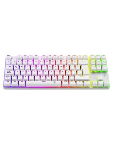 TECLADO T-DAGGER BORA WHITE ( T-TGK315W-RD )...