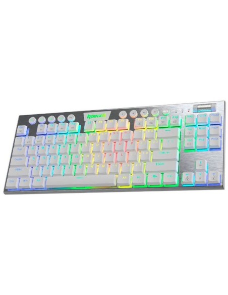 TECLADO GAMER REDRAGON HORUS TKL ( K621W-RGB ) LED-RGB | USB TYPE-C | WIRELESS | SWITCH RED | WHITE