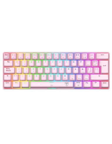 TECLADO T-DAGGER ARENA PINK ( T-TGK321P-RGB )...
