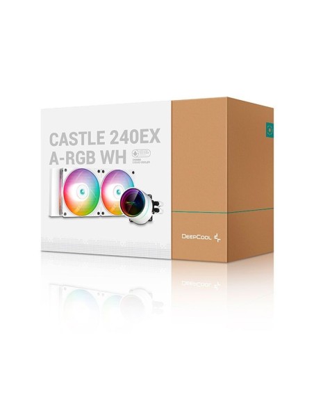 SISTEMA DE ENFRIAMIENTO LIQUIDO DEEPCOOL CASTLE 240EX A-RGB WHITE ( DP-GS-H12W-CSL240EX-AR-WH ) LED-ARGB