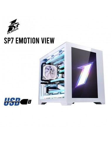 CASE 1ST PLAYER SP7 EMOTION VIEW WHITE ( SP7-EV ) GAMING | S/FUENTE