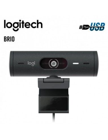 CAMARA WEB LOGITECH BRIO 500 FHD 1080P USB-C BLACK (960-001412) - L
