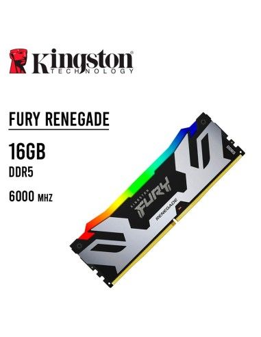 MEMORIA RAM KINGSTON 16GB/6000 MT/S DDR5 FURY RENEGADE ( KF560C32RSA-16 ) LED-RGB