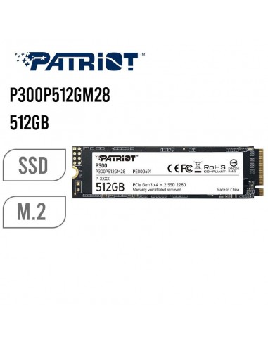DISCO SOLIDO SSD PATRIOT 512GB ( P300P512GM28 ) PCIE | NVME | GEN3