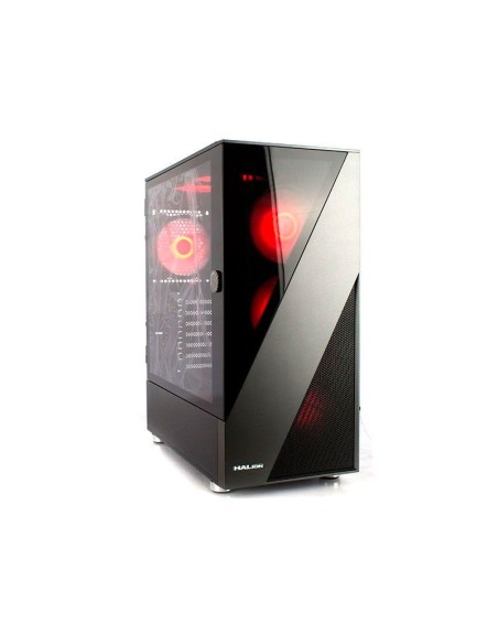 CASE GAMER HALION WARRIOR ( HA-CT660 ) SIN FUENTE | VIDRIO TEMPLADO | LED-RGB
