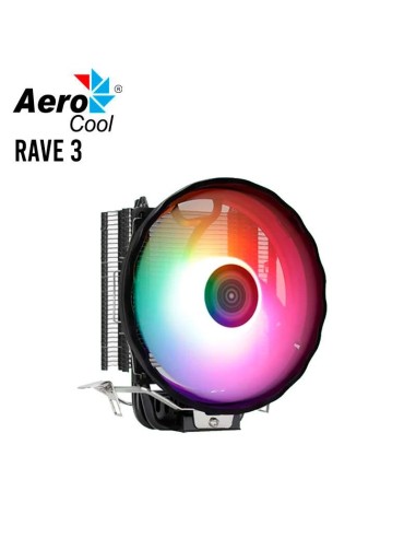 COOLER PARA PROCESADOR AEROCOOL RAVE 3 ( RAVE 3 ARGB ) LED-ARGB