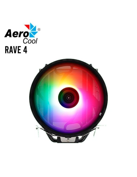 COOLER PARA PROCESADOR AEROCOOL RAVE 4 ( RAVE 4 ARGB ) LED-ARGB