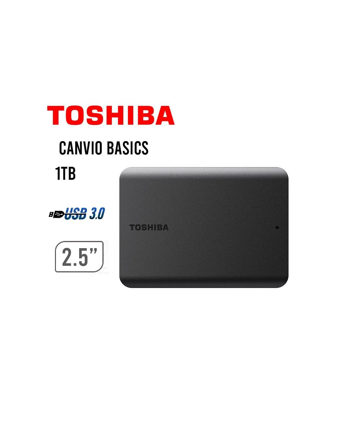 DISCO DURO EXTERNO TOSHIBA CANVIO BASICS-1TB – DataStorePeru