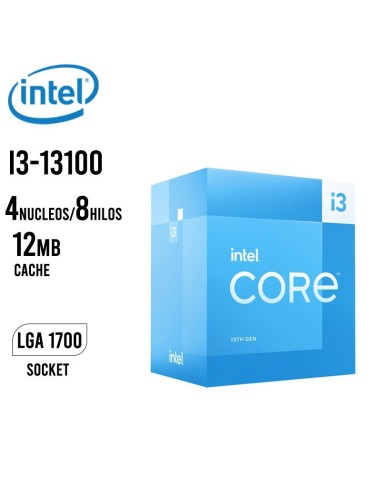 PROCESADOR INTEL CORE I3-13100 12MB (BX8071513100) LGA1700