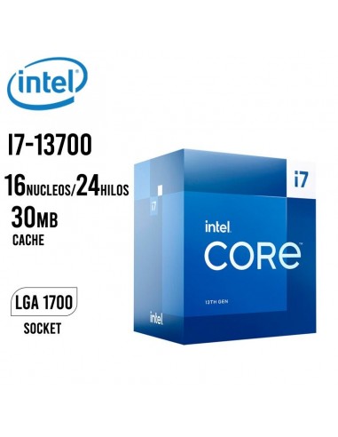 PROCESADOR INTEL CORE I7-13700 2.10GHZ-30MB (BX8071513700) LGA 1700