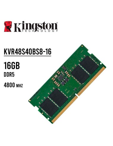 MEMORIA SODIMM KINGSTON 16GB/4800MHZ (KVR48S40BS8-16)