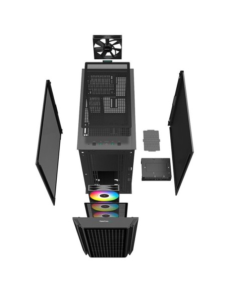 CASE DEEPCOOL CG540 ( R-CG540-BKAGE4-G-1 ) S/FUENTE | VIDRIO TEMPLADO | LED-ARGB