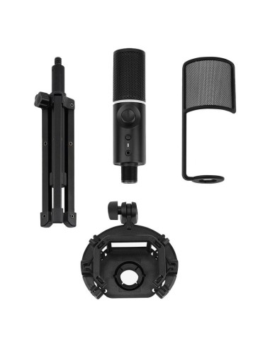 MICROFONO STREAMPLIFY MIC-48-RGB-TP-BK SOPORTE...