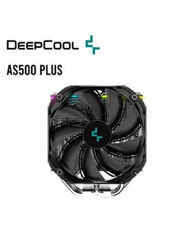 COOLER PARA PROCESADOR DEEPCOOL AS500 PLUS (R-AS500-BKNLMP-G) 140MM DUAL FAN